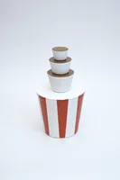 Bucket (striped) and Gravies