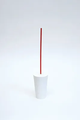 Cup and Straw (red)